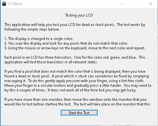 LCDTest屏幕测试软件下载